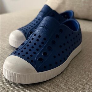 Native Navy Perforated Slip-On Shoes